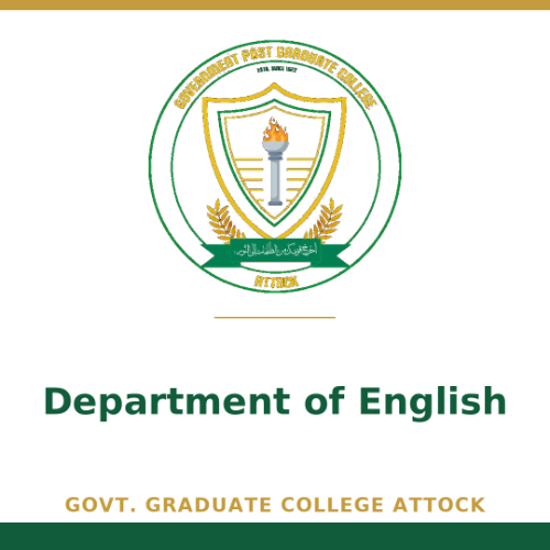 DEPARTMENT OF ENGLISH