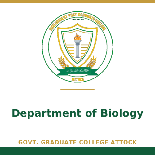 DEPARTMENT OF BIOLOGY
